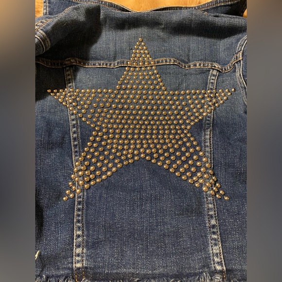 L'agence Zuma Cropped Jacket With Studded Star in Authentique Size Small - Picture 6 of 10
